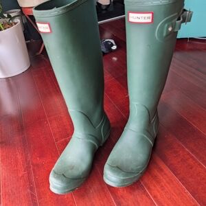 Hunter Classic Forest Tall Boots Size 10